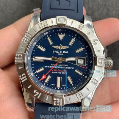 Swiss Breitling Avenger II Seawolf Replica Watch Blue Dial Rubber Strap ETA2836